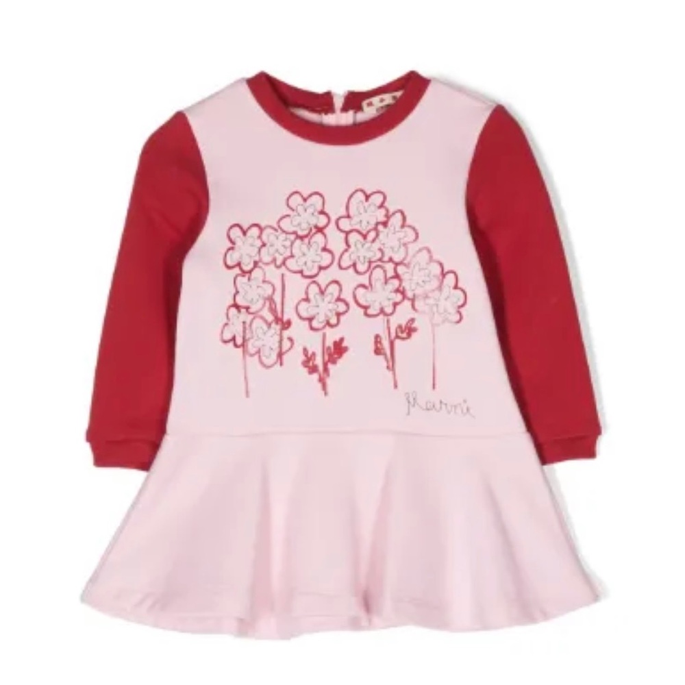 Marni Pink and Red Kids Dress
